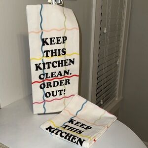 Kitchen Towel Set - Keep This Kitchen Clean Order Out